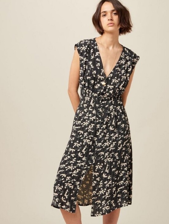 Sessun Dresses & Skirts - Sessun Ida Crepe Midi Dress Women’s Size Medium Floral Contemporary Chic